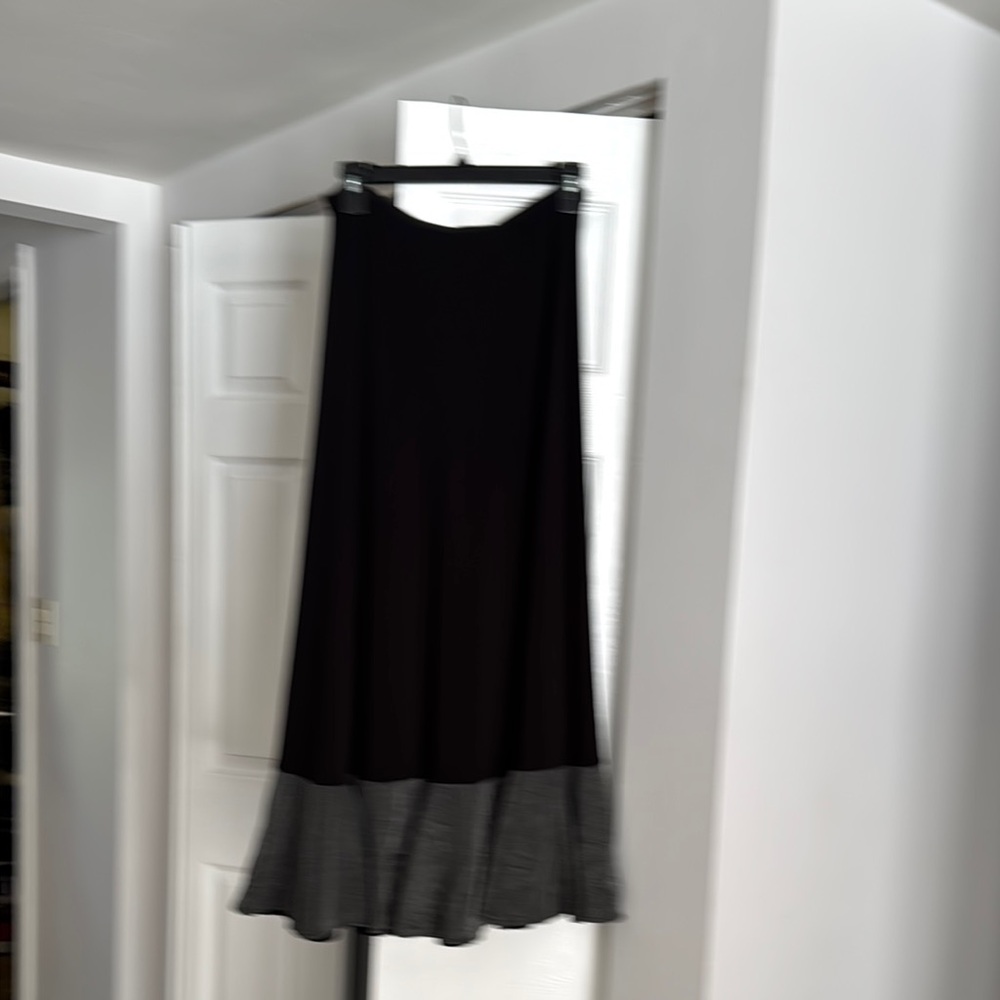 Elegant Black and Gray Women's  ballroom dance Skirt size m